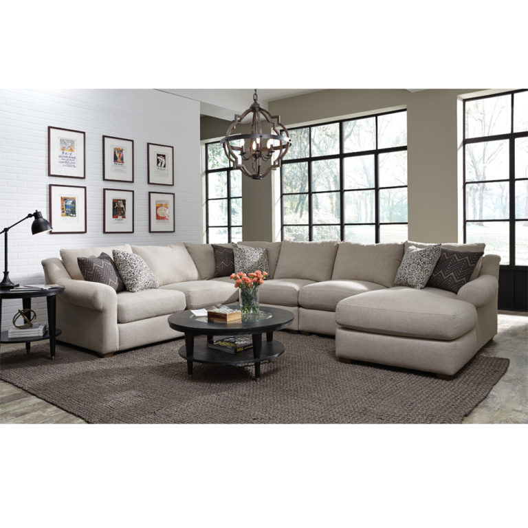 franklin 891 ellie sectional couch | sam's furniture in springdale, ar